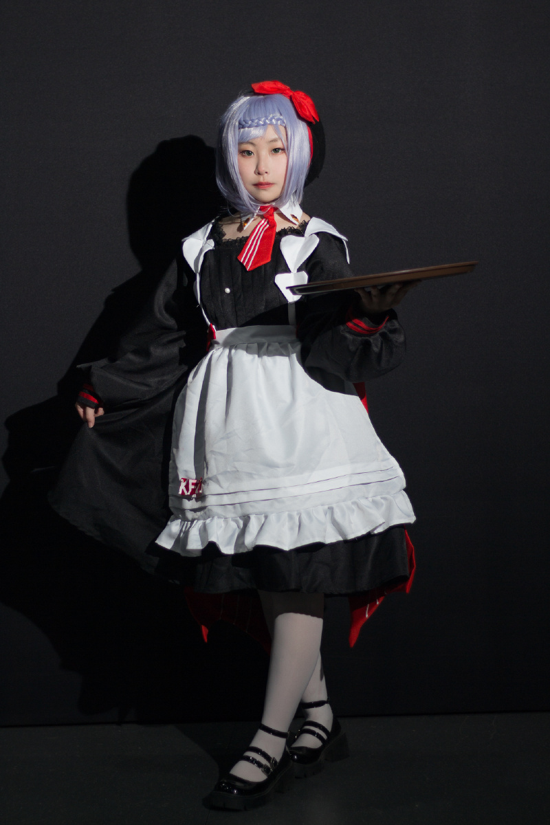 cosplay场照原神kfc联动诺艾尔女仆装出镜白珂