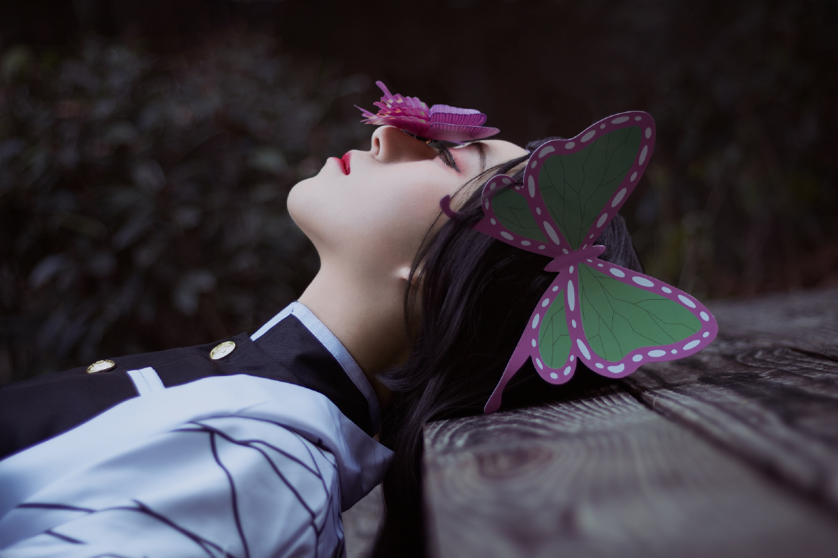 cosplay正片 《鬼灭之刃》-蝴蝶香奈惠 出镜coser:玥蝶(微博:纳兰翊cn