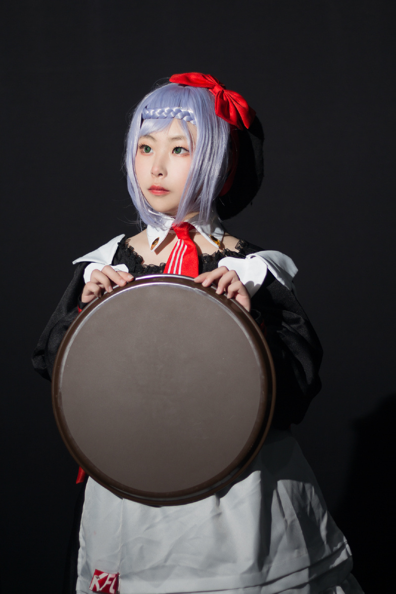 cosplay场照原神kfc联动诺艾尔女仆装出镜白珂