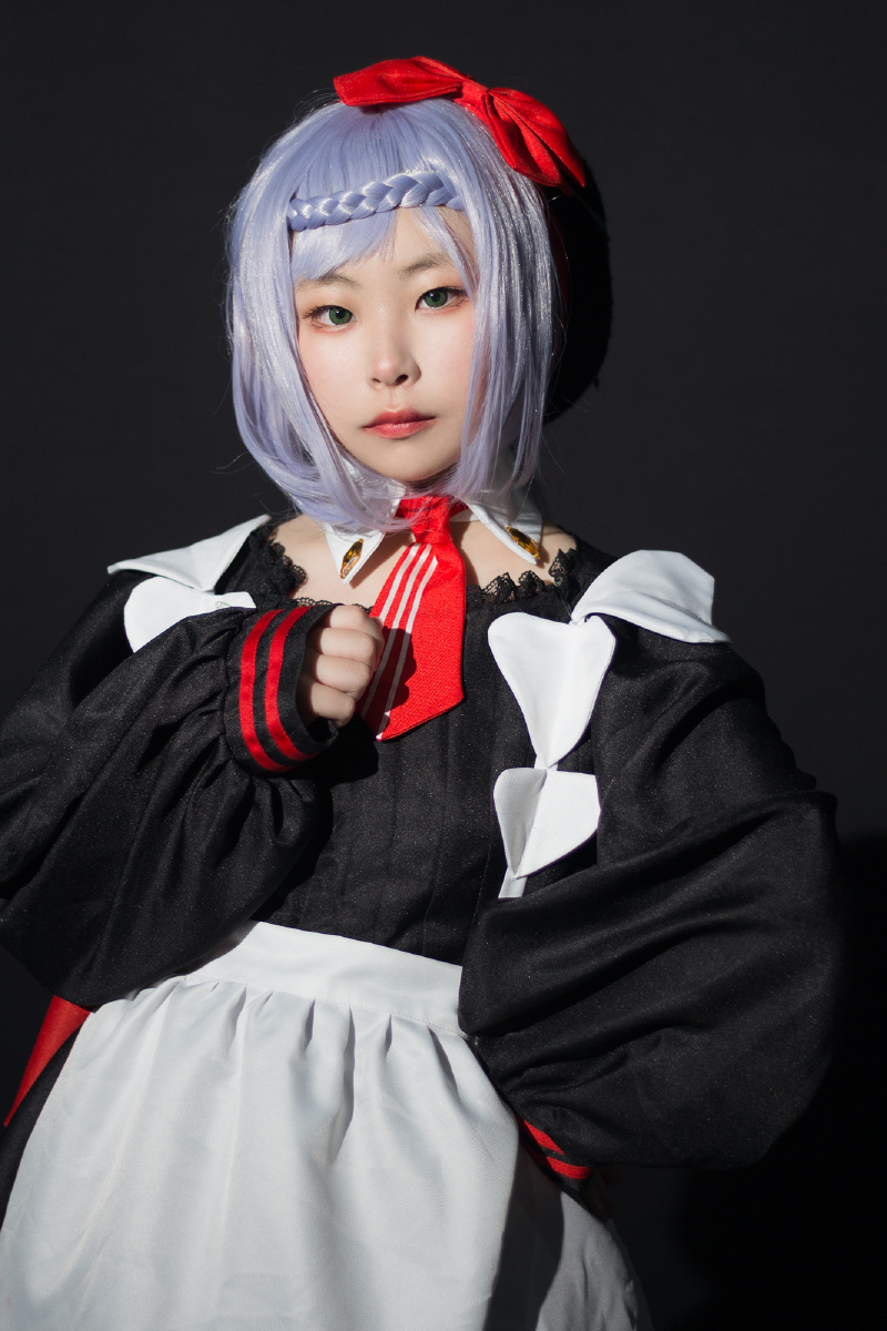 cosplay场照原神kfc联动诺艾尔女仆装出镜白珂