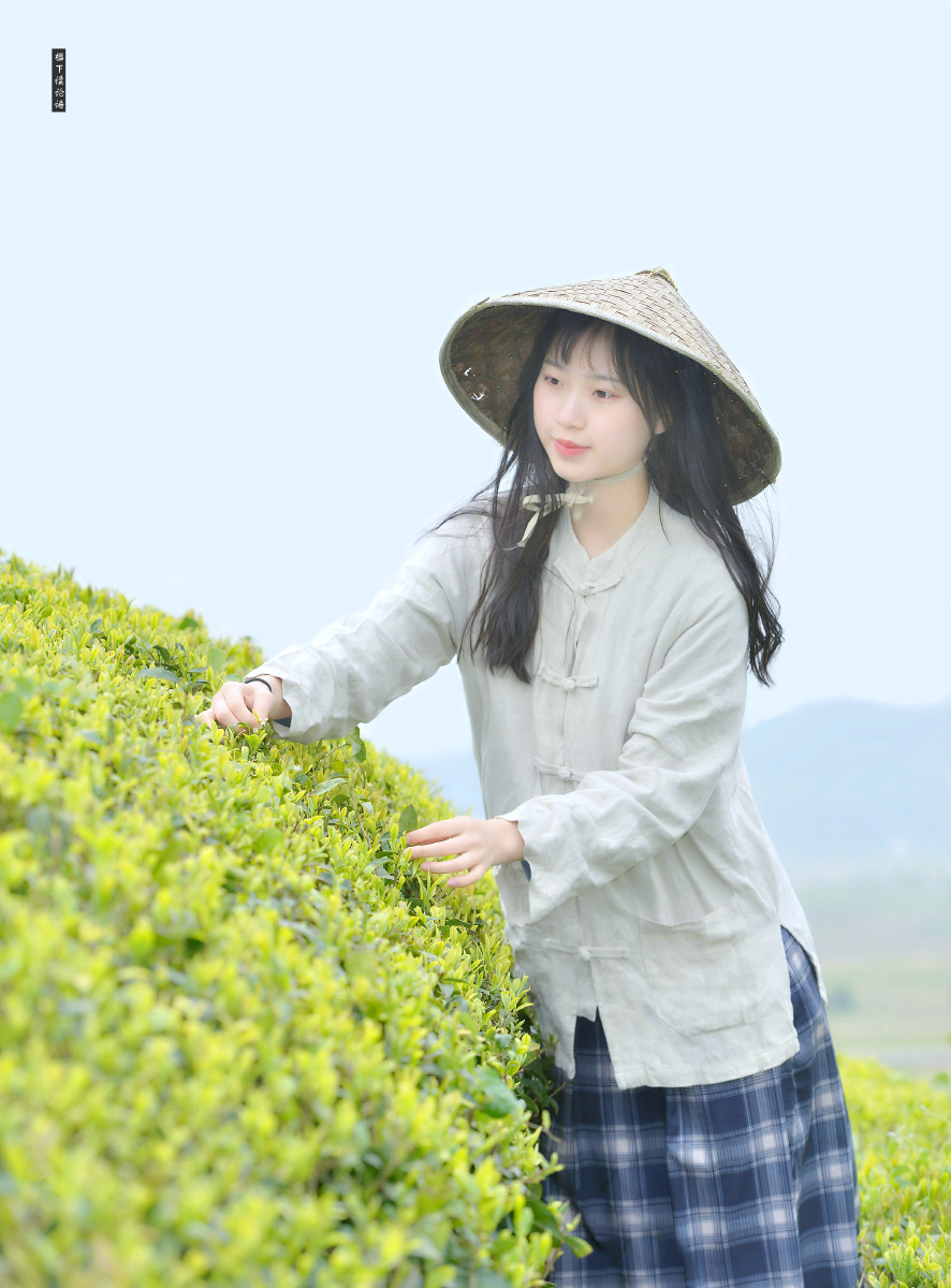 女大光圈甜美迷人#采茶#茶园田园姑娘1/176樱下读论语2021年2月21日