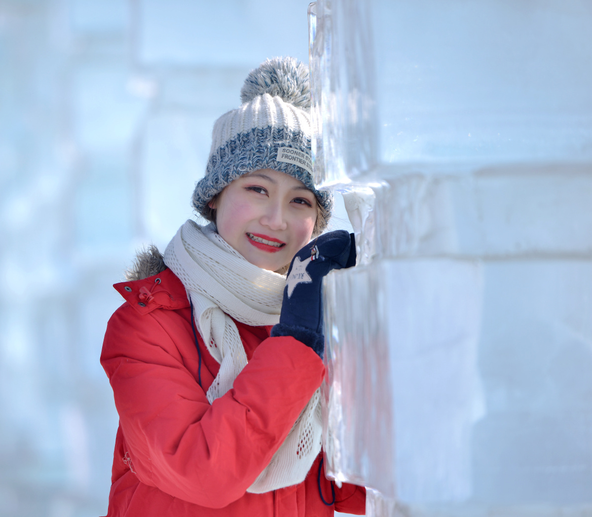 哈尔滨雪景人像
