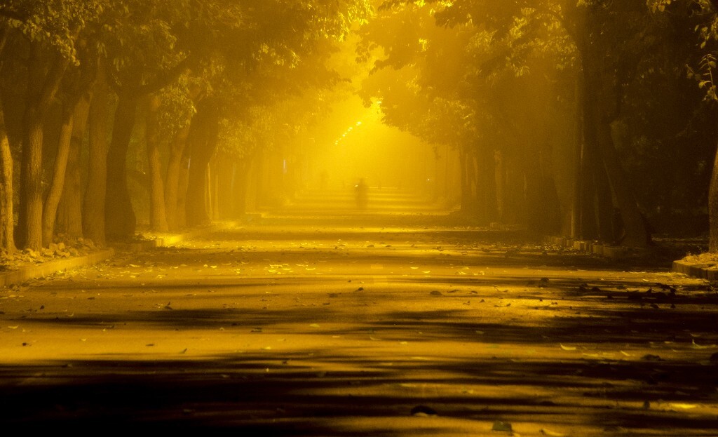 11 午夜学堂路<br />
为了秋季收片而萌生的奇怪念头——拍一套午夜的清华夜雾。只是单纯地觉得夜雾中的灯光很美,而一点出发拍,三点回来睡觉,则纯粹是出于所谓的浪漫情怀吧。图摄于凌晨两点左右的学堂路,然后我并不惊讶地发现,清华的路上是不论几点钟,都会有人来往。还记得回来的时候因为突然有点怕,一路很大声地唱着《美しきもの》回来的,不知道有没有刷夜的人听到。算是这学期干的第一件“不大正常”的事,以后要拍星空的话,这样的夜晚还有很多吧。