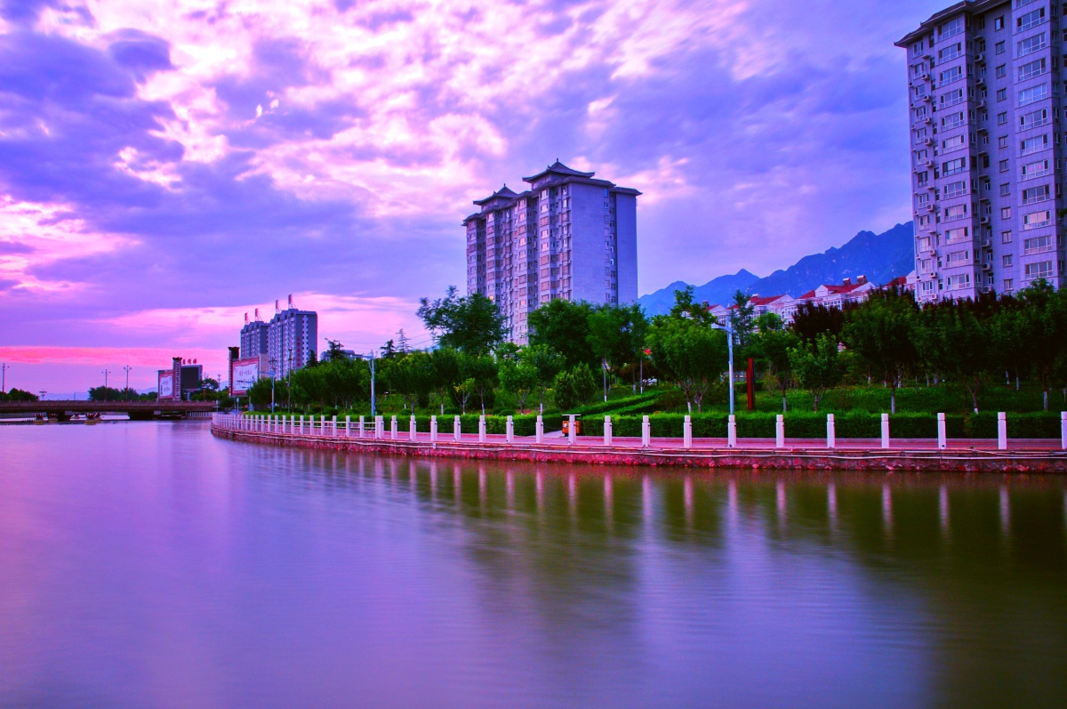 永济滨河河畔美景