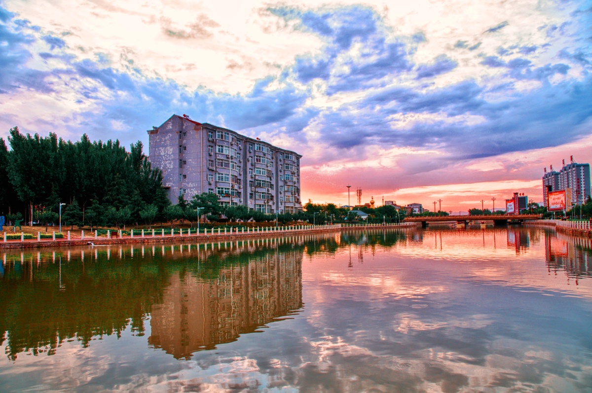 永济滨河公园美景