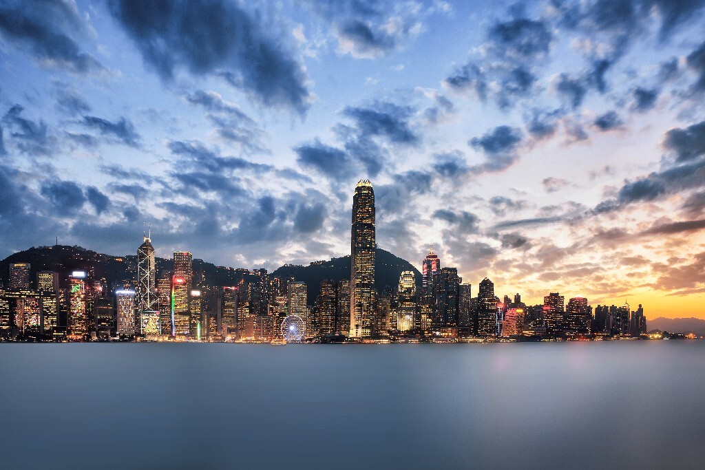 维多利亚港平民机位， 遇到好天气~