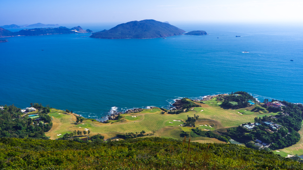 香港龙脊山的海景