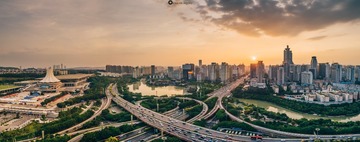 竹溪立交 晚霞_全景图2-2