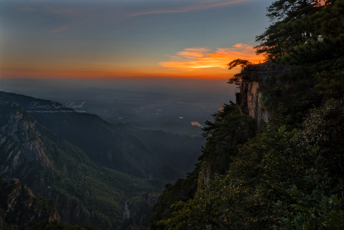 29年再登庐山龙首崖观落日