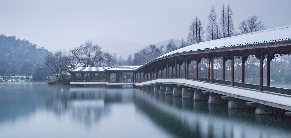 杭州浴鹄湾雪景