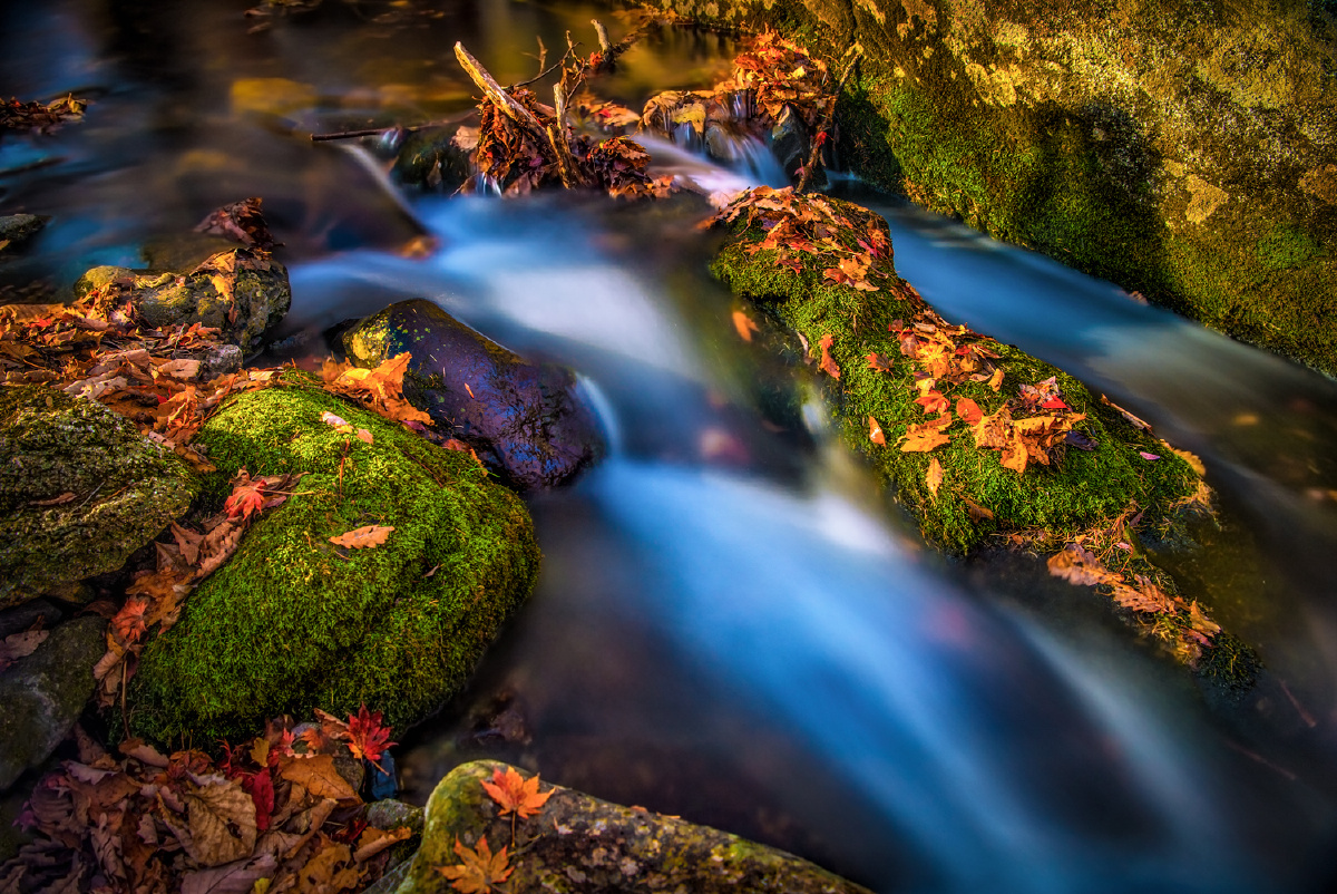 潺潺流水心独醉