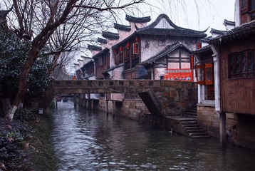 雨湿枫泾