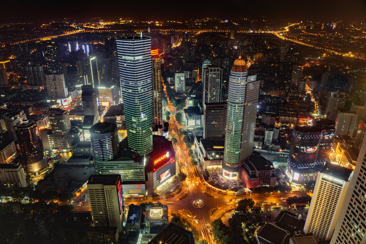 南京新街口俯瞰