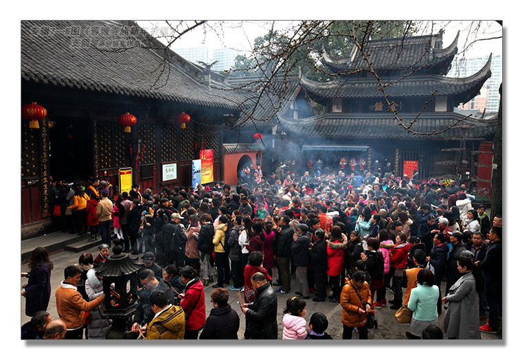 宗教信仰专辑75图蓉城寺庙新年祈福