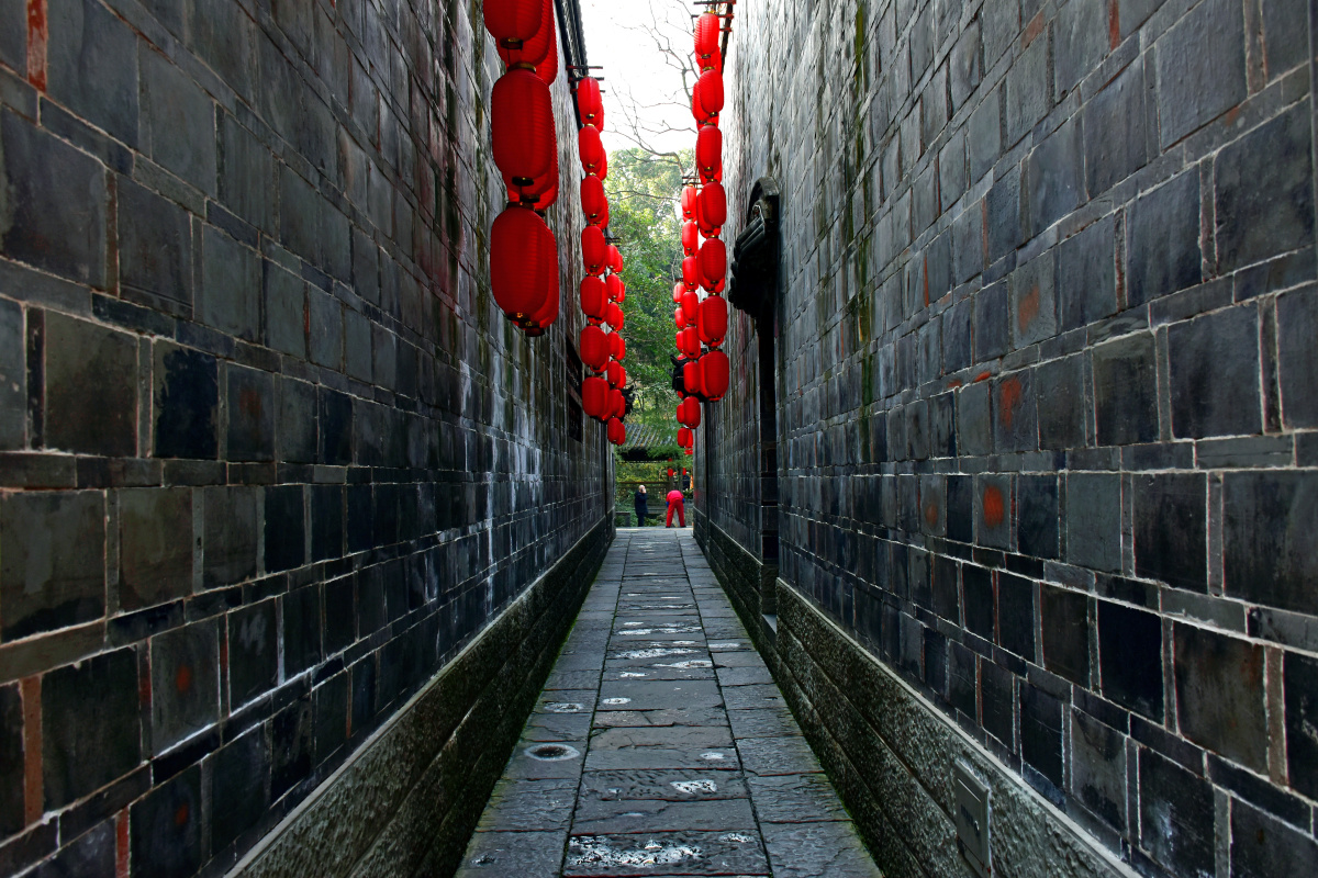 福寿巷成都锦里古街里面最短的巷子