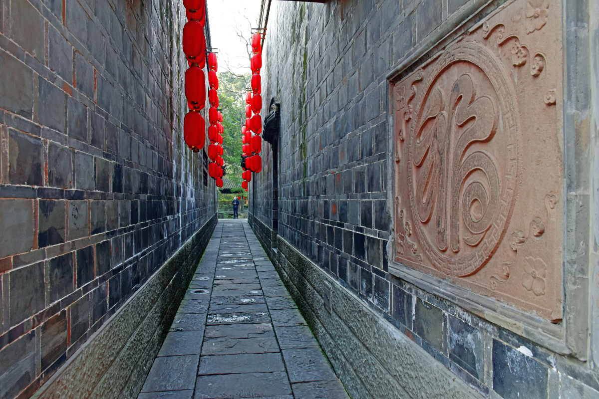 福寿巷成都锦里古街里面最短的巷子