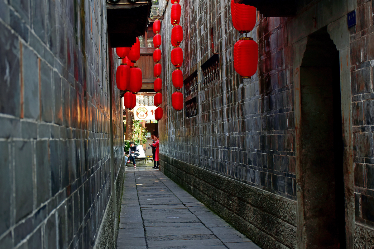 福寿巷成都锦里古街里面最短的巷子