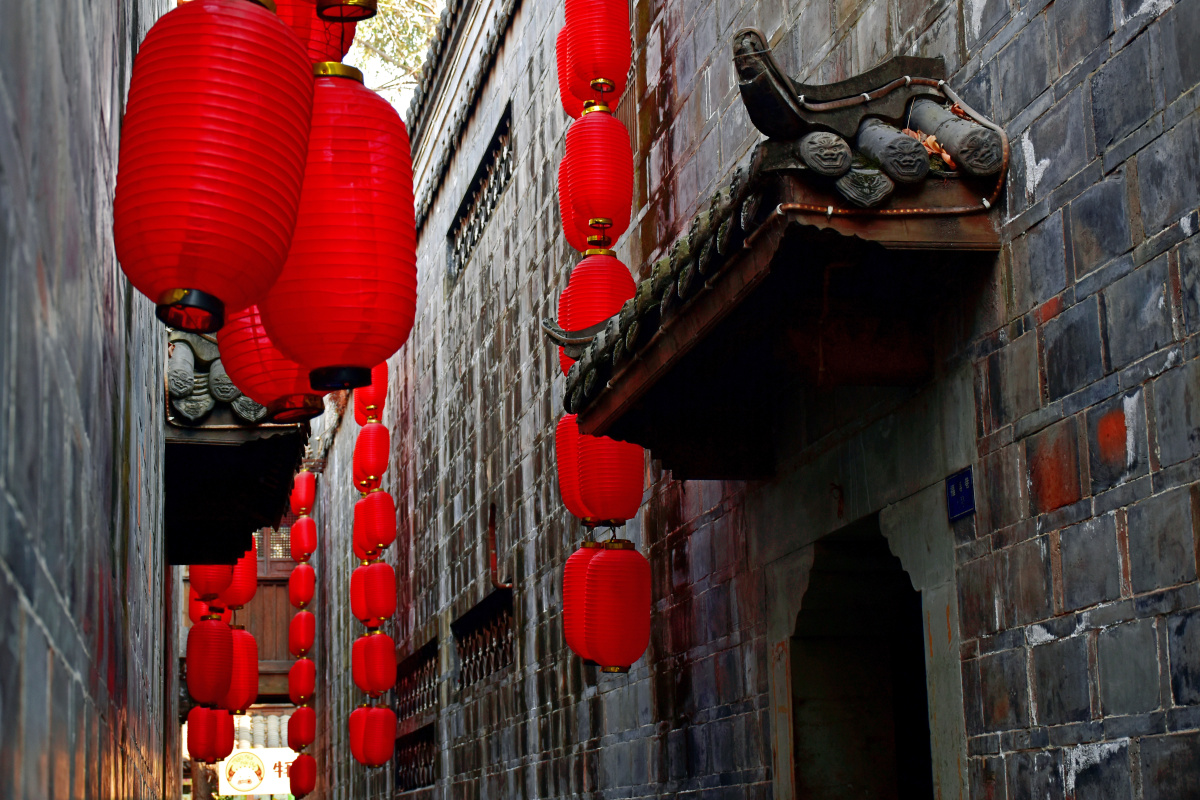 福寿巷成都锦里古街里面最短的巷子