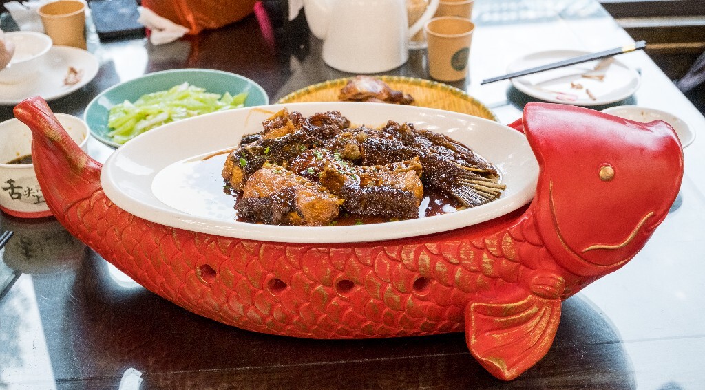 美食 食物 摄影 烧菜 炒菜 无锡菜 旅行 街拍 微距 色彩 甘露老烧青鱼