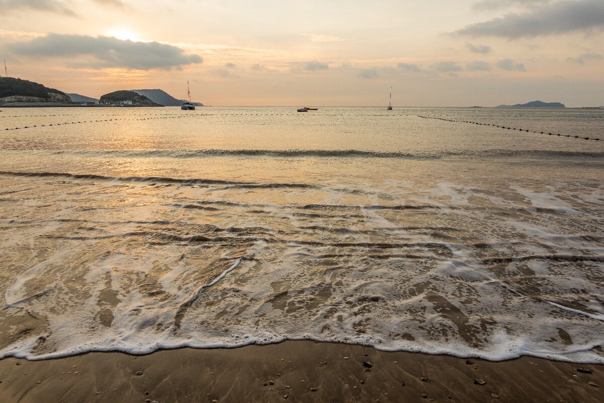海滩 沙滩 海边 风光 沙 自然 摄影 海浪