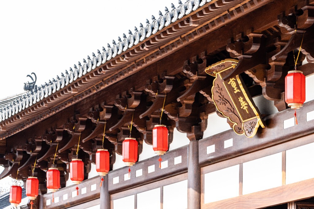 灯笼 建筑 德寿宫 年味 氛围 春节 喜庆 节日 德寿宫