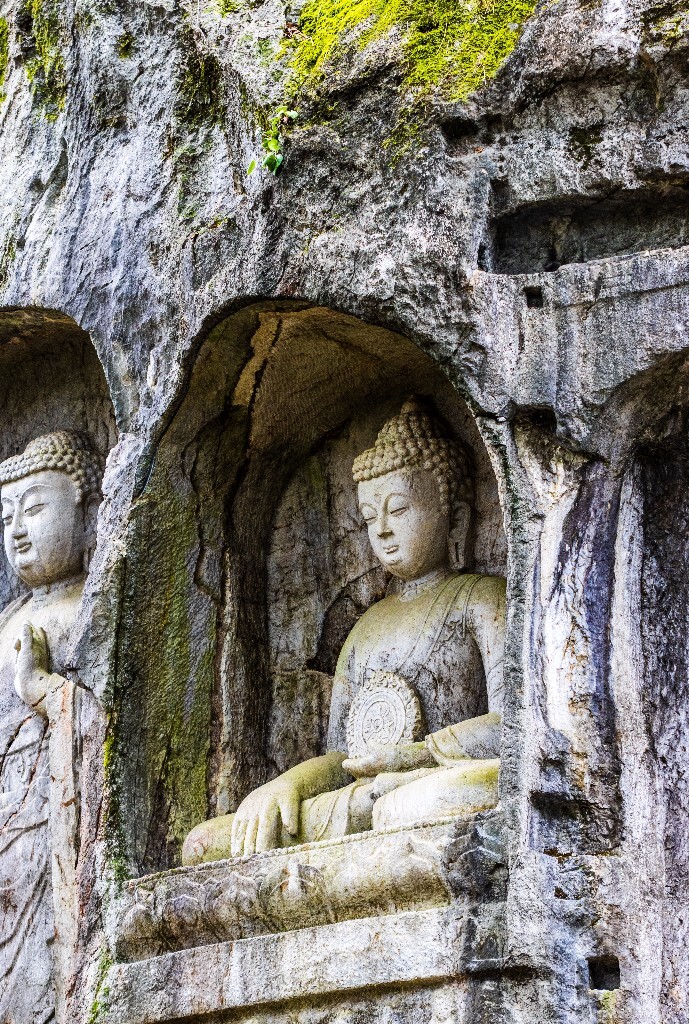 飞来峰 灵隐寺 佛教 建筑 石刻  旅行 摄影 佛像 弥勒佛  佛陀