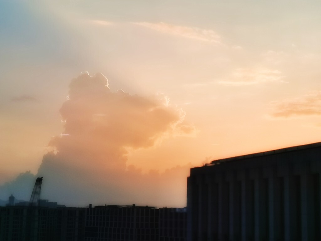 天空 云彩 夕阳 自然 风光 旅行 摄影 蓝天白云 色彩