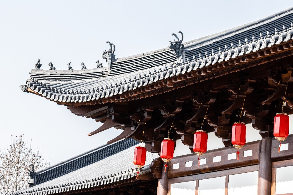 灯笼 建筑 德寿宫 年味 氛围 春节 喜庆 节日 德寿宫