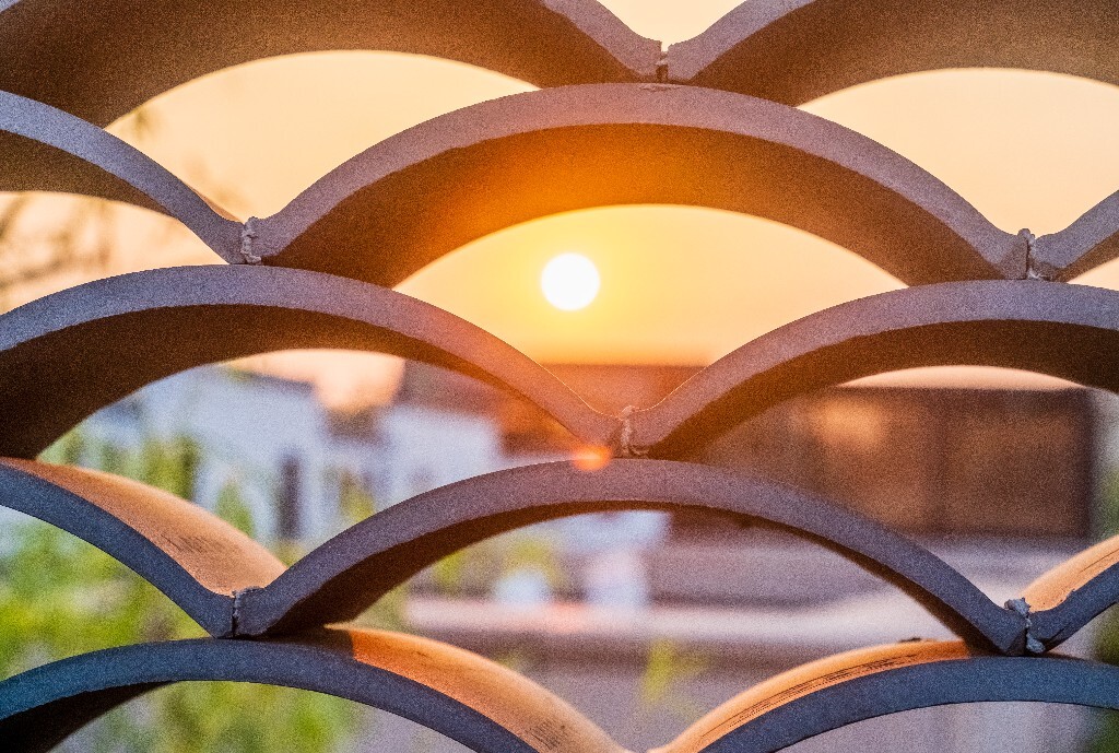 夕阳 建筑物 自然 风光 阳光 日出日落 结构之美 色彩 旅行 结构