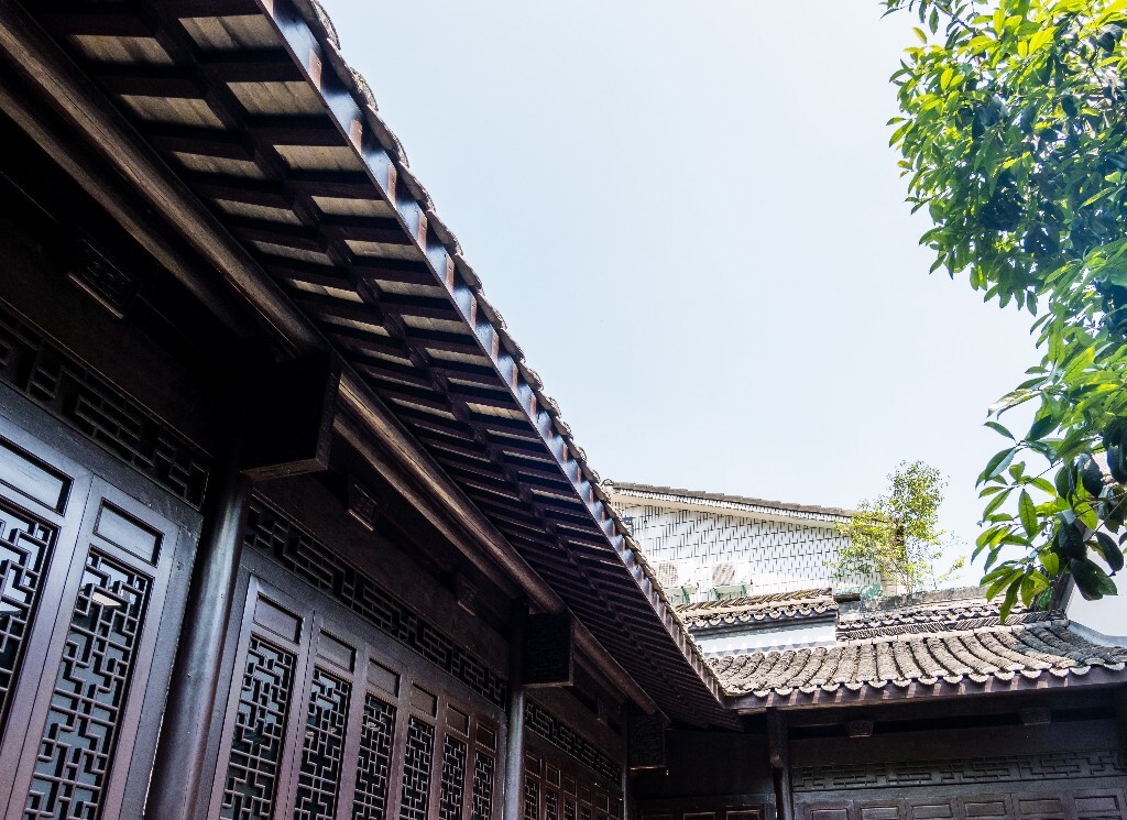 建筑 天空 蓝天白云 自然 屋檐 房檐 旅行 摄影