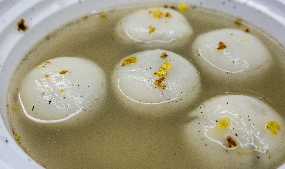 汤圆 传统小吃 传统节日元宵节 汤团 浮元子 黑芝麻汤圆 桂花 rice dumpling Soup Round 摄影 特写