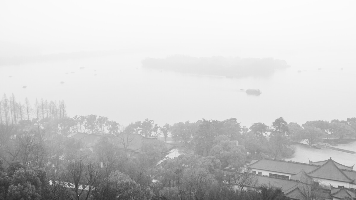 西湖 风光 风光 黑白西湖 水墨西湖 图片 摄影
