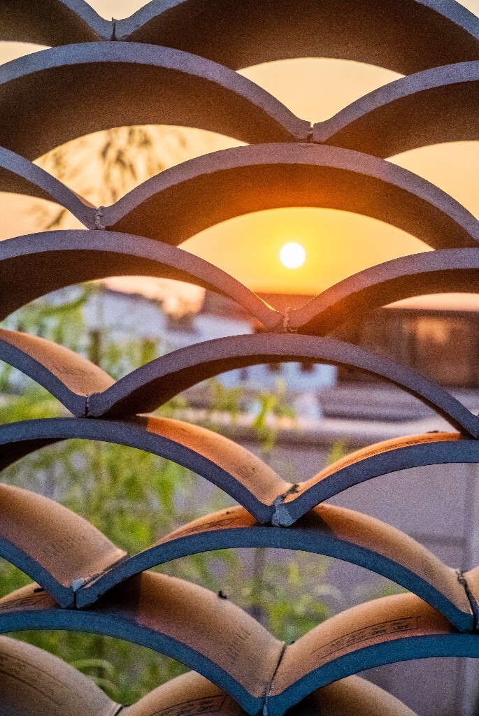 夕阳 建筑物 自然 风光 阳光 日出日落 结构之美 色彩 旅行 结构