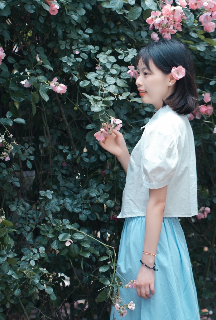 人像 小清新 日系 蔷薇花 风景 花朵 风光 自然 旅拍