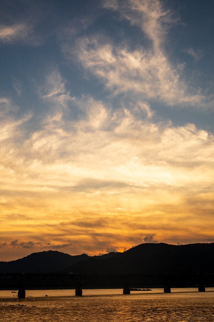 夕阳 日落 钱塘江夕阳 自然 风光 摄影 江边夕阳 天空 云彩