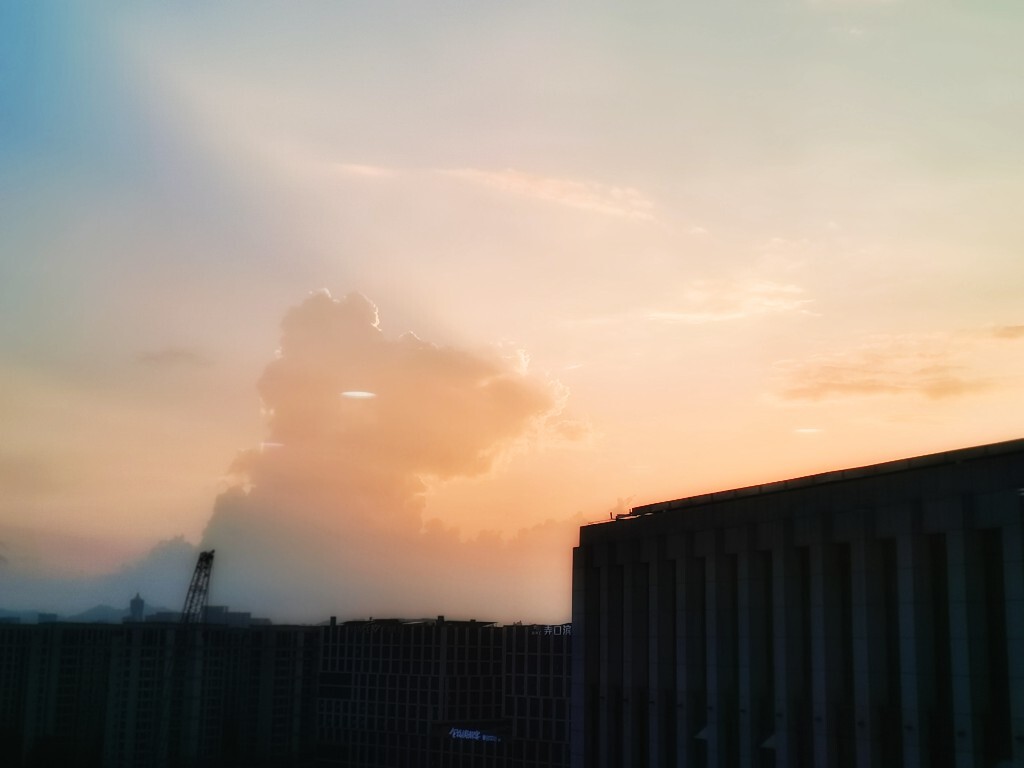 天空 云彩 夕阳 自然 风光 旅行 摄影 蓝天白云 色彩