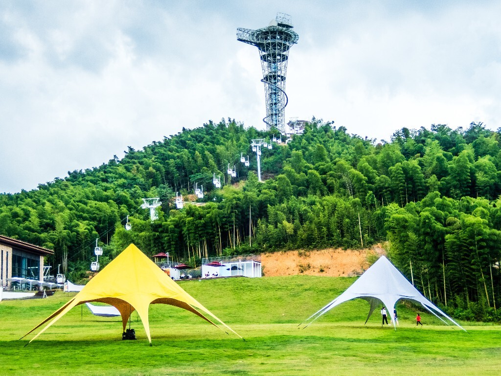 风光 自然 莫干山风光 自然 摄影 旅行 色彩 帐篷 青山 自然风光 色彩