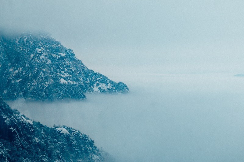 自然 风光 雪景 大自然 黄山雪景 黄山之石 摄影 黄山 山 石头上的雪 石头雪景 奇石