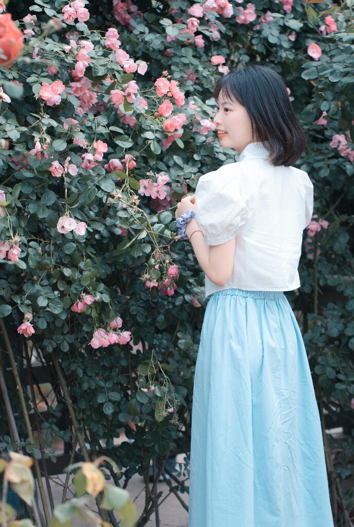 人像 小清新 日系 蔷薇花 风景 花朵 风光 自然 旅拍