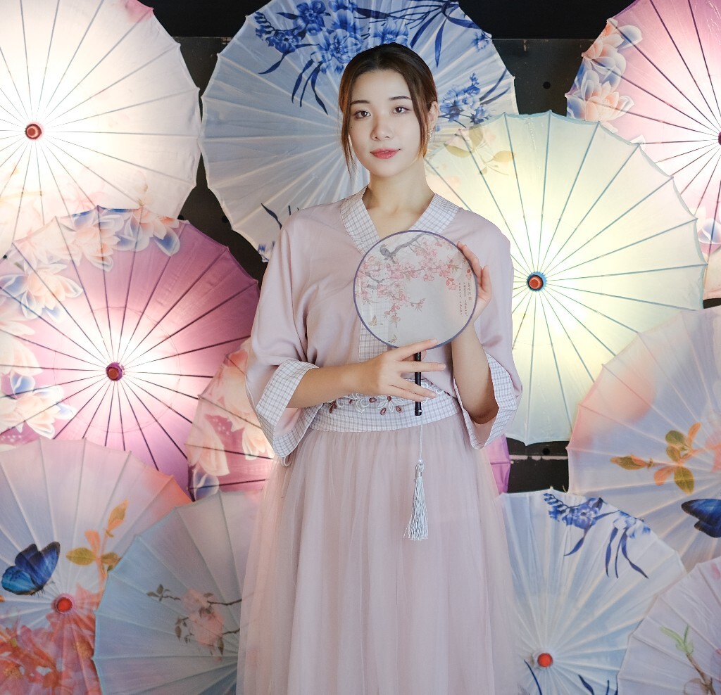油纸伞 美女 人像 旅行 伞 色彩