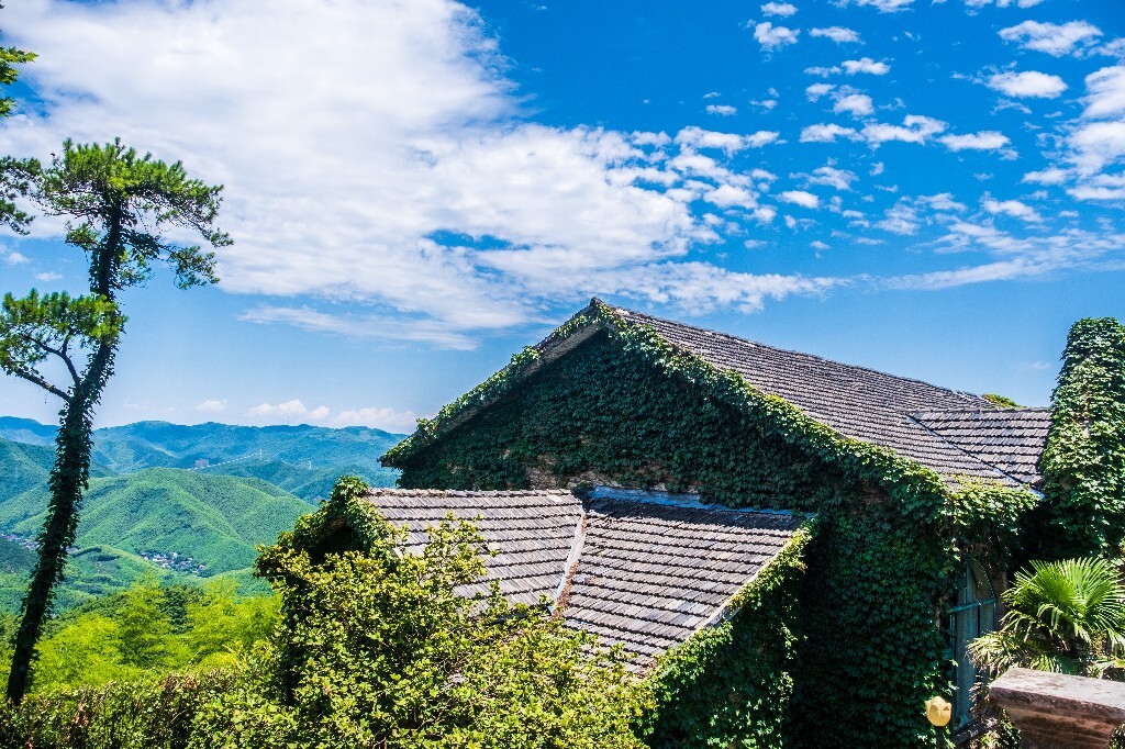 建筑 风光 自然 房屋 民国建筑 老建筑 古建筑 旅行 摄影 蓝天白云 莫干山风光