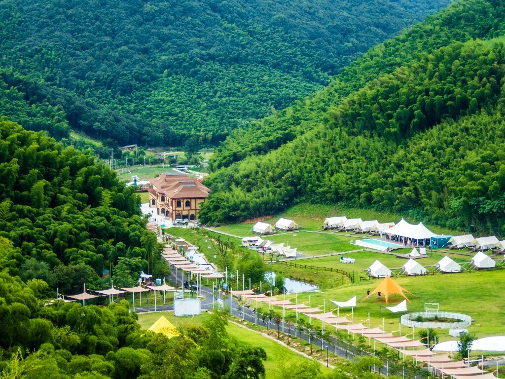 风光 自然 莫干山风光 自然 摄影 旅行 色彩 帐篷 青山 自然风光 色彩