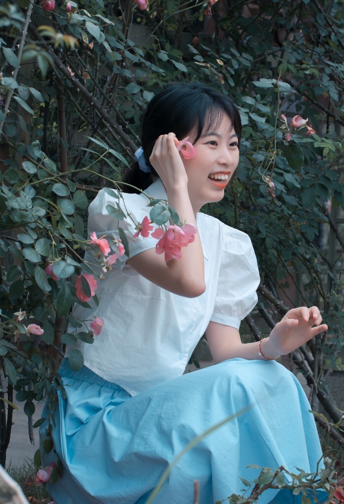 人像 小清新 日系 蔷薇花 风景 花朵 风光 自然 旅拍
