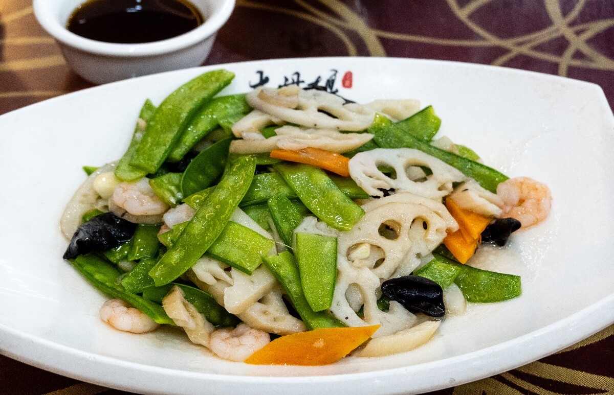炒藕片 炒菜 食物 美食 生活 旅游 旅行 摄影 茄子 炒菜 豆肉 藕片炒豆角