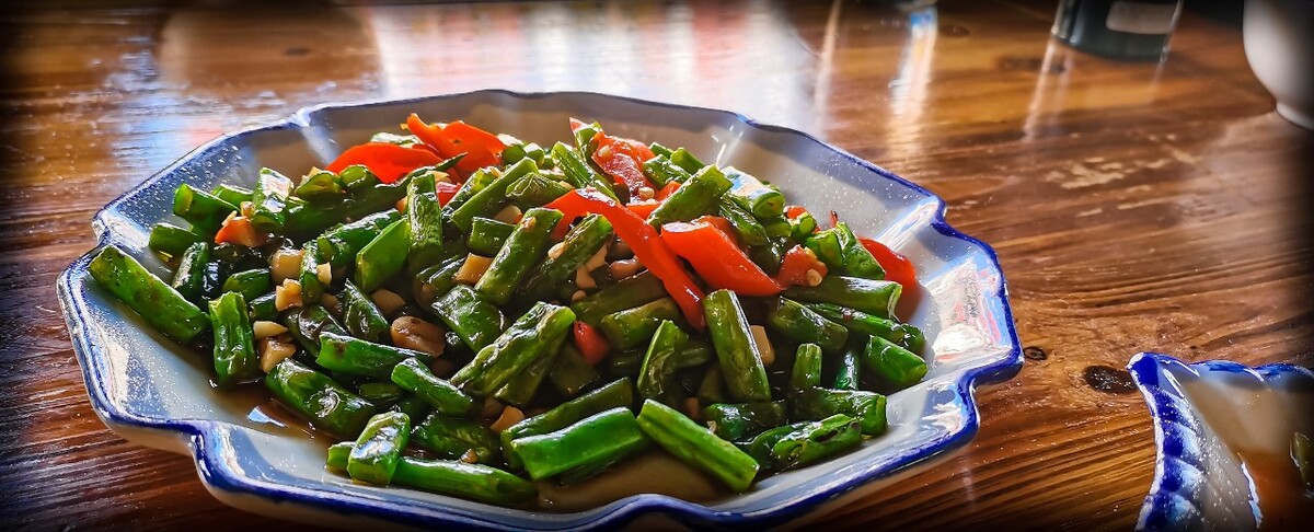 青炒四季豆 炒菜 中餐  川菜 美食 美味 食物