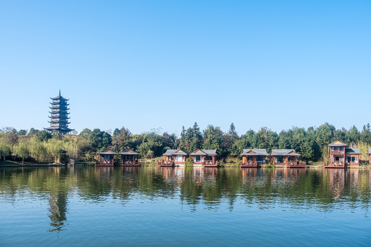 水墨上河风光 建筑 塔 水 徽派建筑 摄影 风景 旅游 风光 图片素材 水墨上河