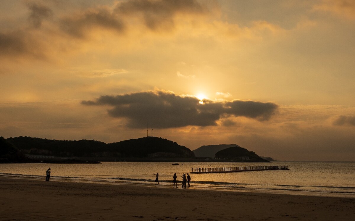 日出 海边日出 自然 风光 摄影 天空 云彩 海边 大海 海滩