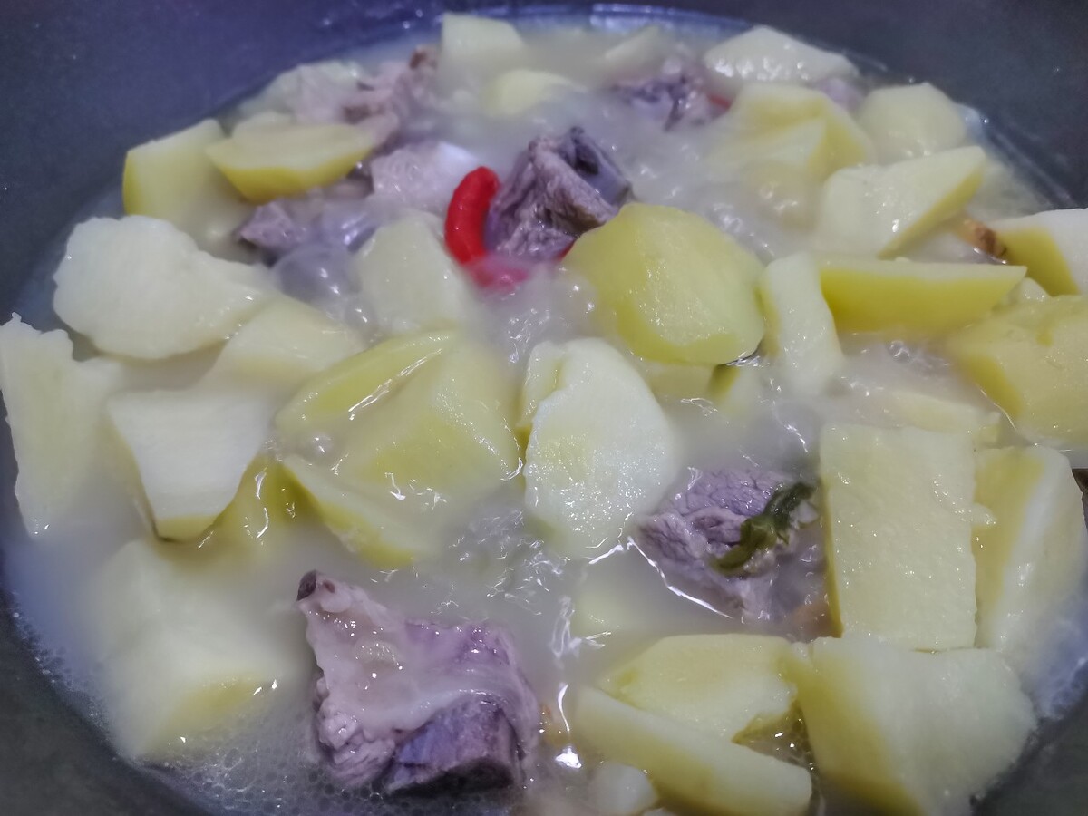 土豆 排骨 土豆炖排骨  炖菜 美食 美味 特写 摄影  素材  图片