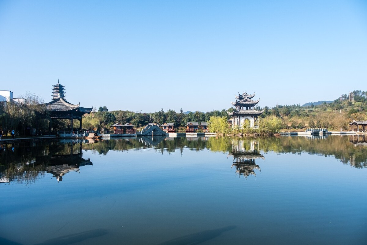 水墨上河风光 建筑 塔 水 徽派建筑 摄影 风景 旅游 风光 图片素材 水墨上河