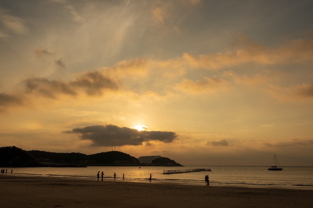 日出 海边日出 自然 风光 摄影 天空 云彩 海边 大海 海滩